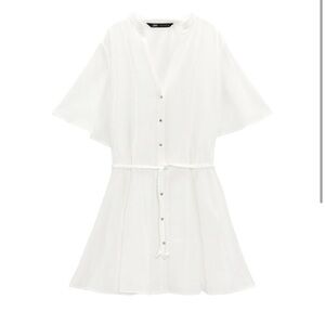 Zara Tie Waist Dress NWT size M